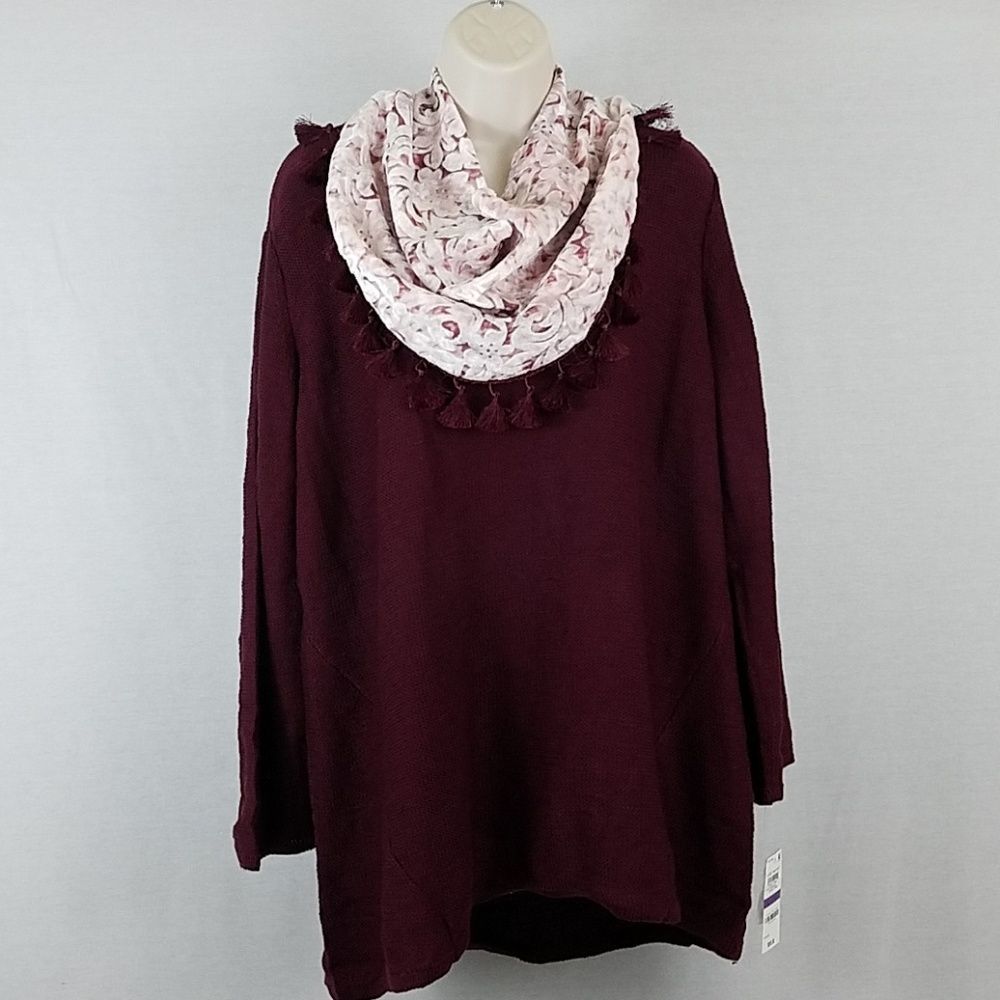 Style & Co. Printed Velvet Scarf
